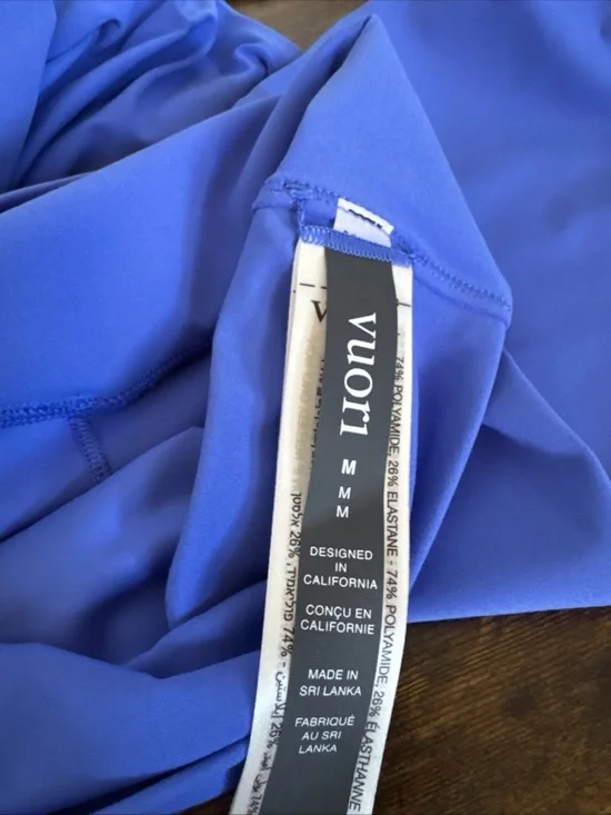 Size M Vuori All The Feels Legging, Indigo Bright Iris Leggings Vuori Pants NEW - Picture 5 of 6